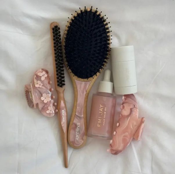 Emi Jay Flat Brush in Pink Chantilly Овальна щітка для волосся EMJ53 фото