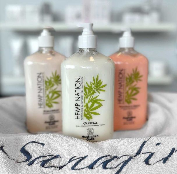 AUSTRALIAN GOLD Hemp Nation Vanilla & Pineapple Body Lotion Зволожуючий лосьйон після засмаги Ваніль і ананас AG21 фото