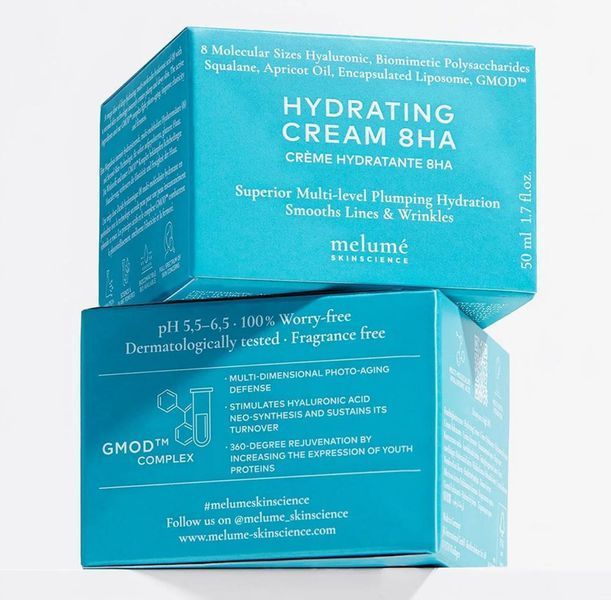 MELUME Hydrating Cream 8HA - Зволожувальний крем з 8-ма видами гіалуронової кислоти MLM1 фото