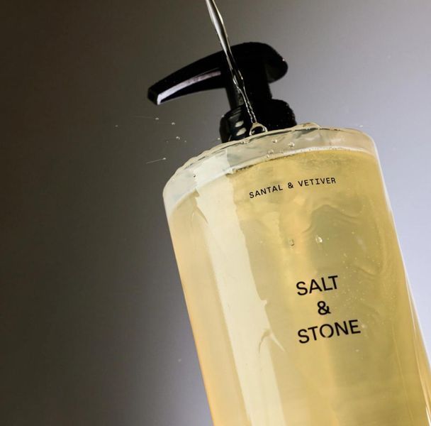 SALT & STONE Body Wash Santal & Vetiver - Антиоксидантний гель для душу з ароматом сандалового дерева та ветиверу SS14 фото