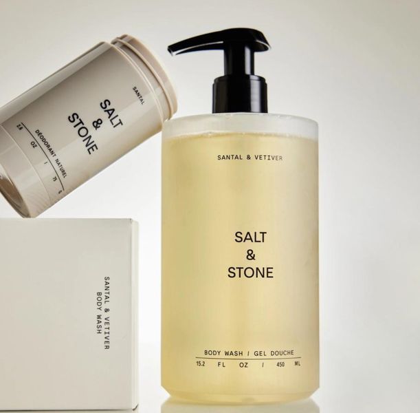 SALT & STONE Body Wash Santal & Vetiver - Антиоксидантний гель для душу з ароматом сандалового дерева та ветиверу SS14 фото