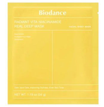BIODANCE Radiant Vita Niacinamide Real Deep Mask Колагенова гідрогелева маска для обличчя з вітаміном с і ніацинамідом BDS3 фото