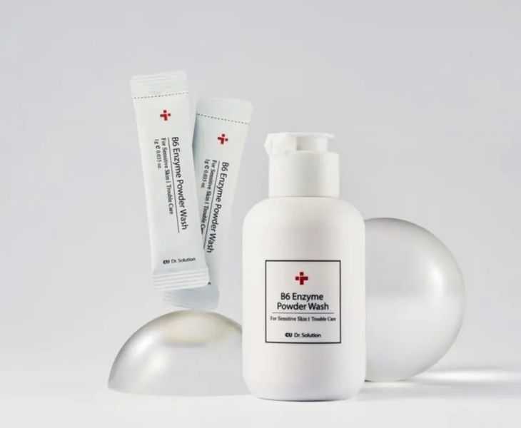 CUSKIN Dr. Solution B6 Enzyme Powder Wash Sachet Ензимна пудра з піридоксином та каламіном у формі стіку-саше CSKN21 фото