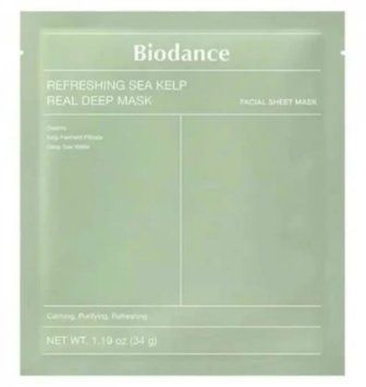 BIODANCE Refreshing Sea Kelp Real Deep Mask Колагенова гідрогелева маска для обличчя з морськими водоростями BDS4 фото