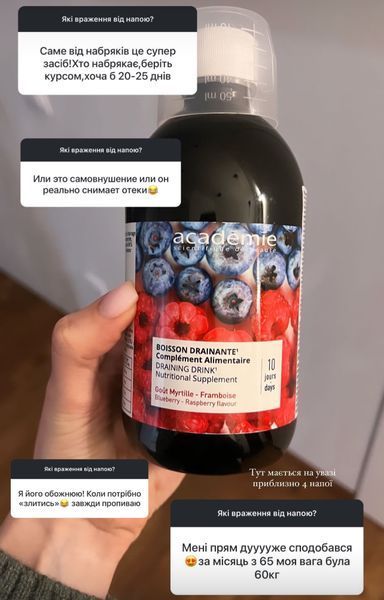 ACADEMIE Body Essentials Detox Draining Drink Напій для зниження ваги детокс-дренаж ACDM4 фото