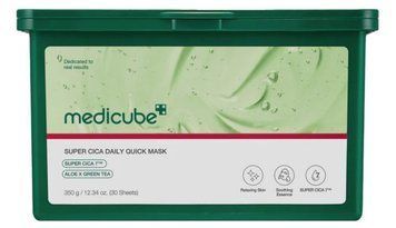 Medicube Super Cica Daily Quick Mask Набір заспокійливих масок з центелою, алое та зеленим чаєм MDCB17 фото