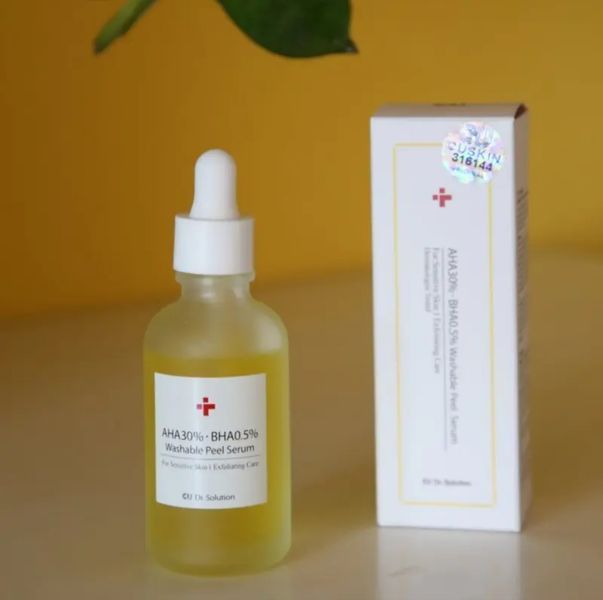 CU SKIN Dr. Solution AHA 30% BHA 0.5% Washable Peel Serum Пілінг-сироватка з АНА 30% та ВНА 0,5% кислотами CSKN16 фото