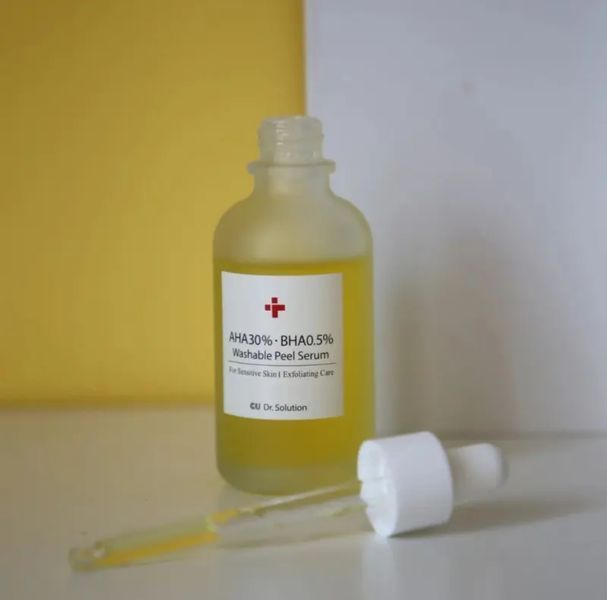CU SKIN Dr. Solution AHA 30% BHA 0.5% Washable Peel Serum Пілінг-сироватка з АНА 30% та ВНА 0,5% кислотами CSKN16 фото