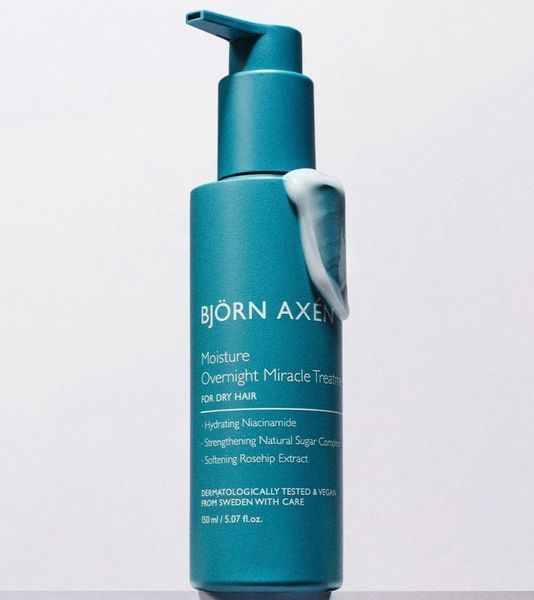 BJORN AXEN Moisture Overnight Miracle Treatment - Нічний зволожувальний догляд для сухого волосся BB050 фото