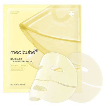 Medicube Kojic Acid Turmeric Brightening Gel Mask Освітлювальна гідрогелева маска з койєвою кислотою та куркумою  MDCB21 фото