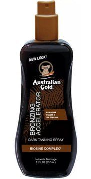 AUSTRALIAN GOLD Bronzing Accelerator Dark Tanning Spray Спрей бронзатор для прискорення засмаги AG1 фото
