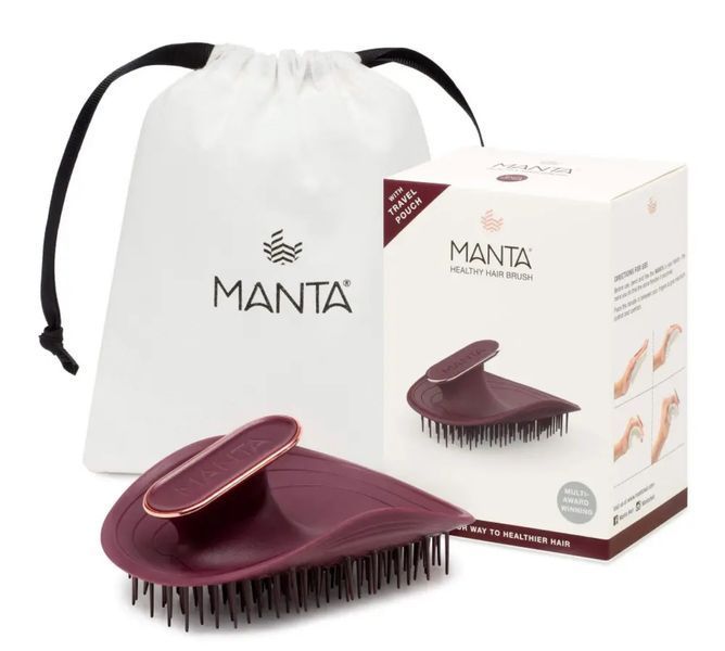 MANTA Brush Burgundy/Rose Gold Щітка для волосся бургундія MNT3 фото